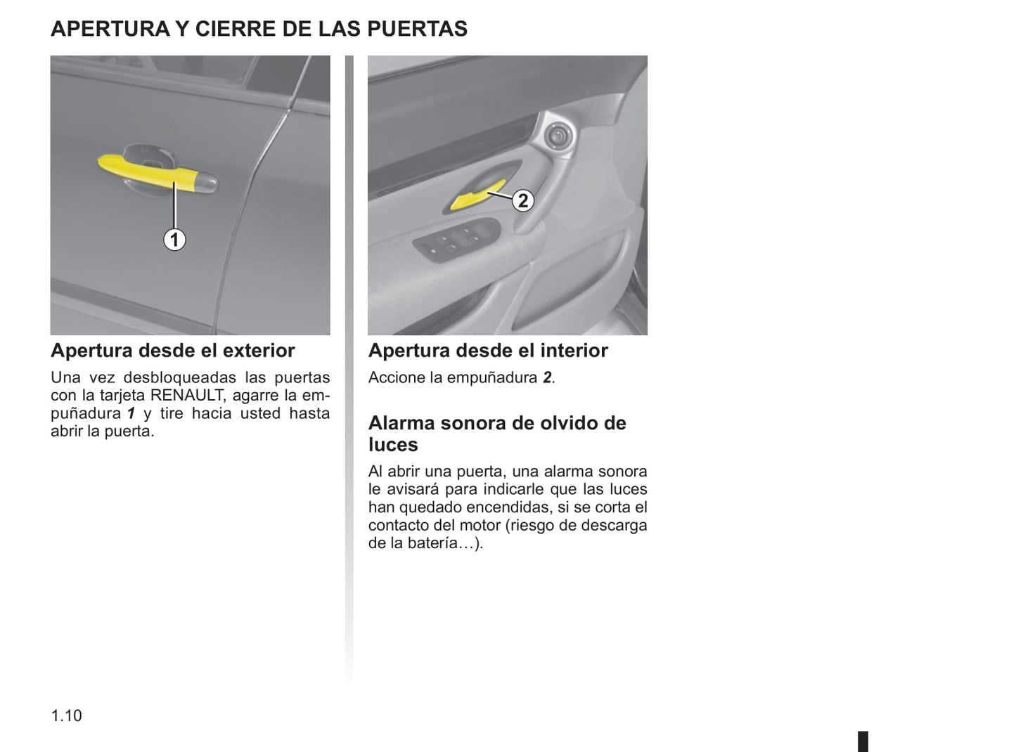 2009-2010 Renault Vel Satis Owner's Manual | Spanish