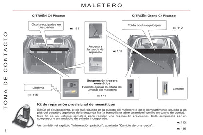 2011-2013 Citroën C4 Picasso/Grand C4 Picasso Gebruikershandleiding | Spaans