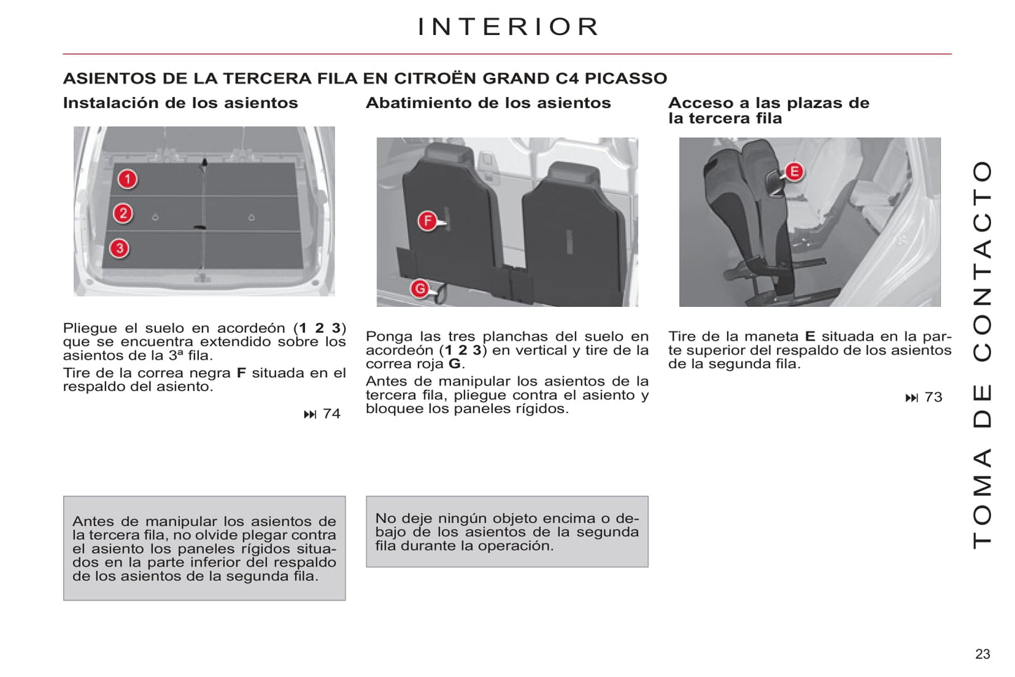 2011-2013 Citroën C4 Picasso/Grand C4 Picasso Gebruikershandleiding | Spaans