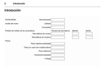 2013-2014 Opel Vivaro Owner's Manual | Spanish