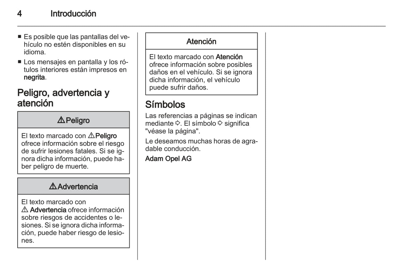 2013-2014 Opel Vivaro Owner's Manual | Spanish