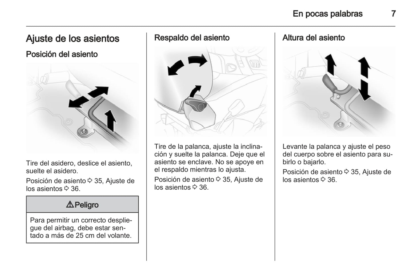 2013-2014 Opel Vivaro Owner's Manual | Spanish