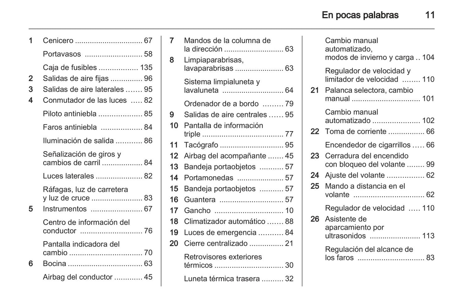 2013-2014 Opel Vivaro Owner's Manual | Spanish