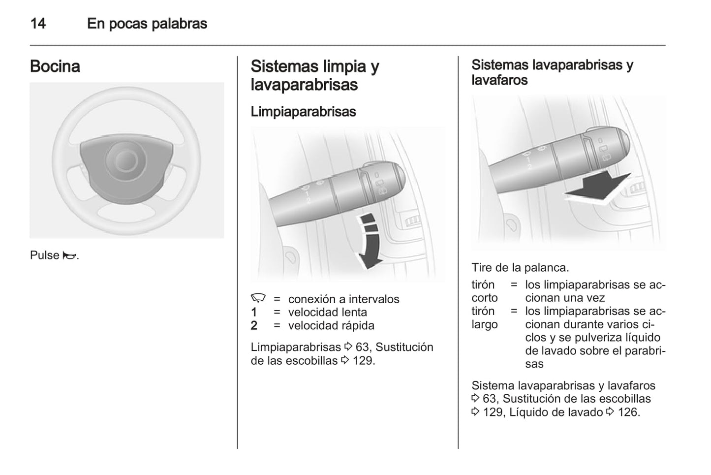 2013-2014 Opel Vivaro Owner's Manual | Spanish