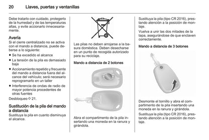 2013-2014 Opel Vivaro Owner's Manual | Spanish