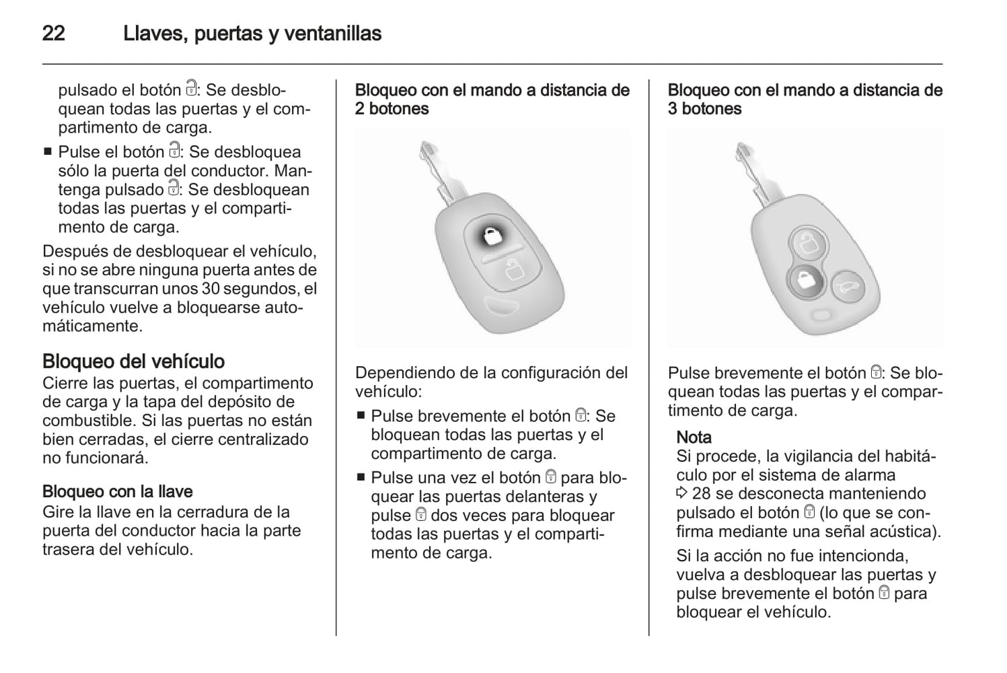 2013-2014 Opel Vivaro Owner's Manual | Spanish