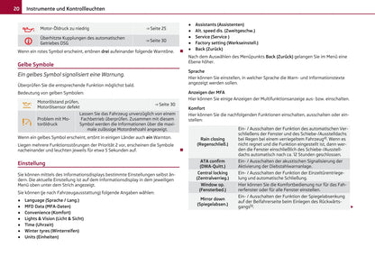 2011-2012 Skoda Octavia Owner's Manual | German