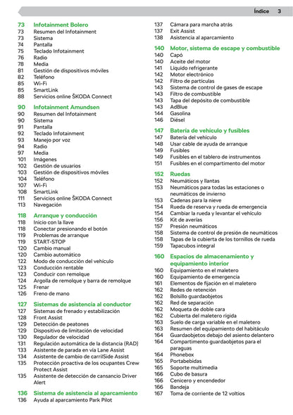 2019-2020 Skoda Scala Owner's Manual | Spanish