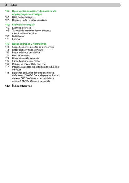 2019-2020 Skoda Scala Owner's Manual | Spanish