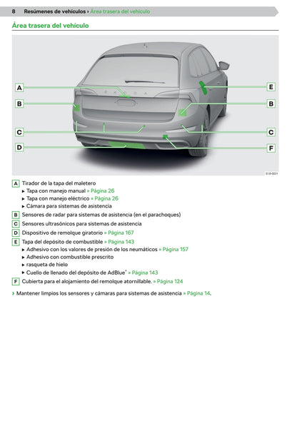 2019-2020 Skoda Scala Owner's Manual | Spanish