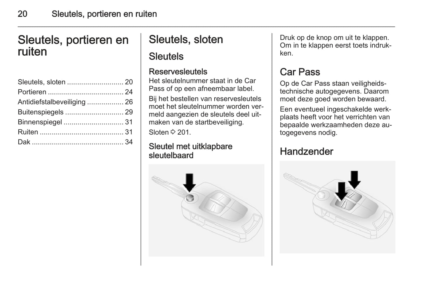 2015-2016 Opel Antara Manuel du propriétaire | Néerlandais