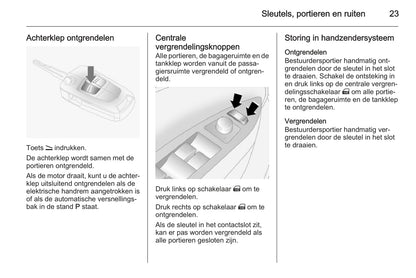 2015-2016 Opel Antara Manuel du propriétaire | Néerlandais