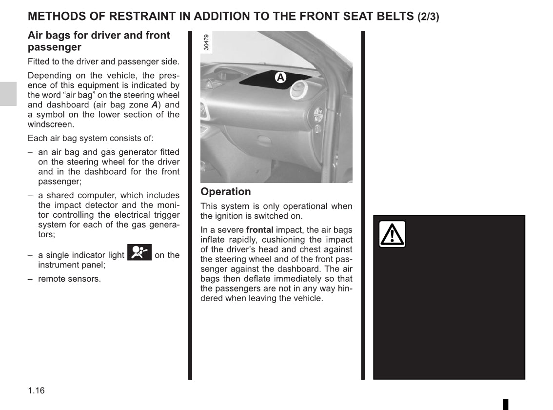 2011-2012 Renault Wind Owner's Manual | Italian