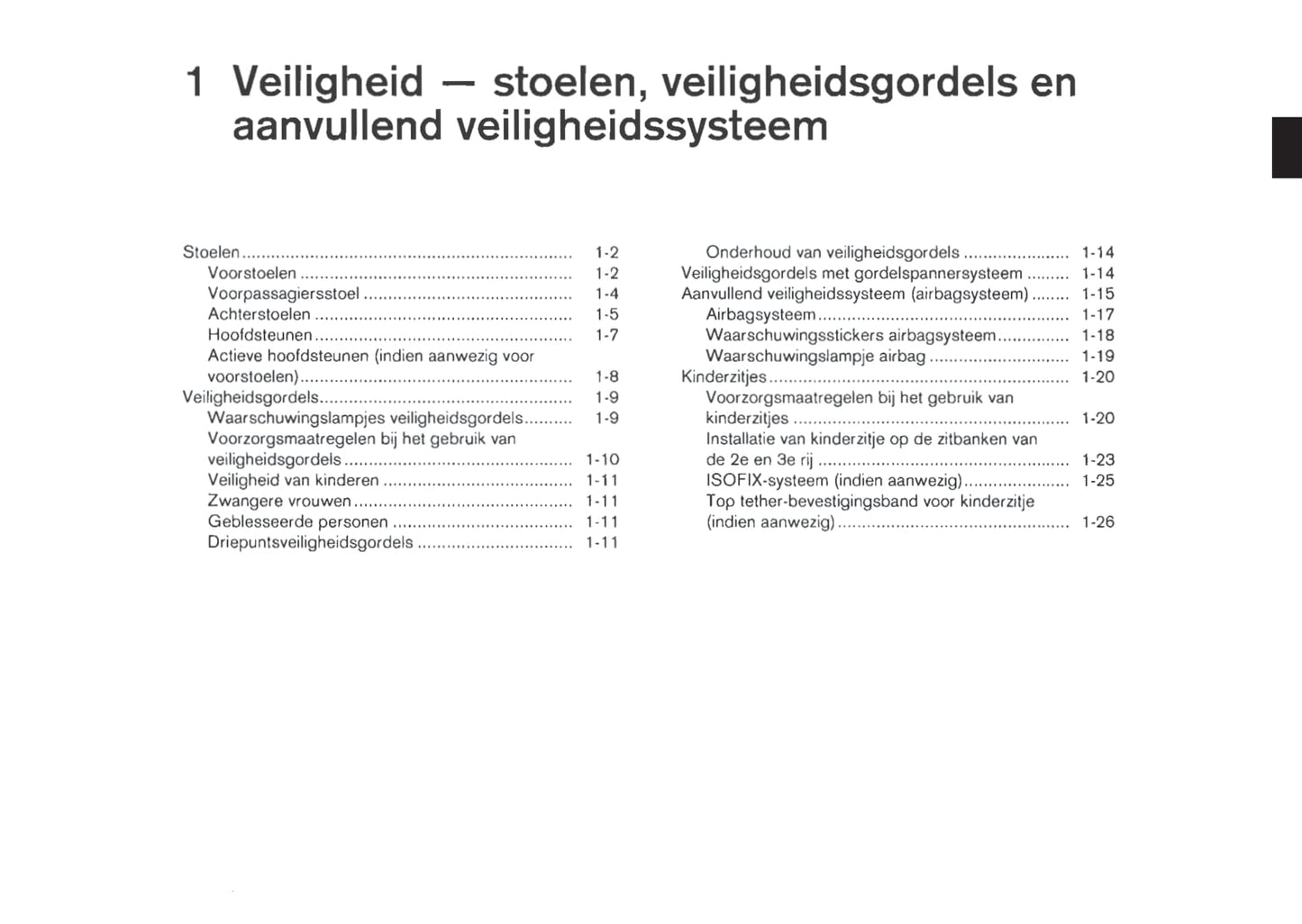 2011-2012 Nissan Pathfinder Owner's Manual | Dutch