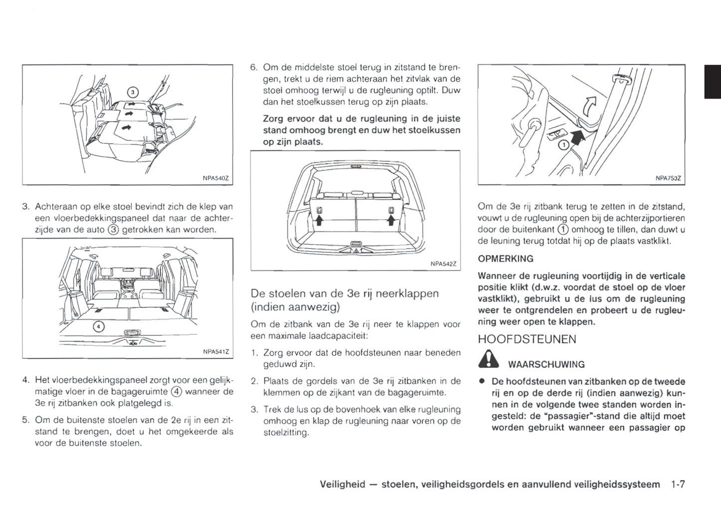 2011-2012 Nissan Pathfinder Owner's Manual | Dutch