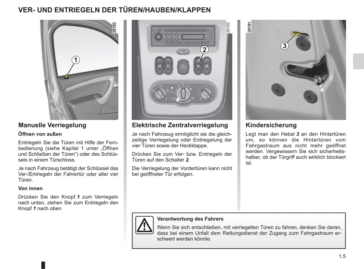 2010-2014 Dacia Duster Manuel du propriétaire | Allemand