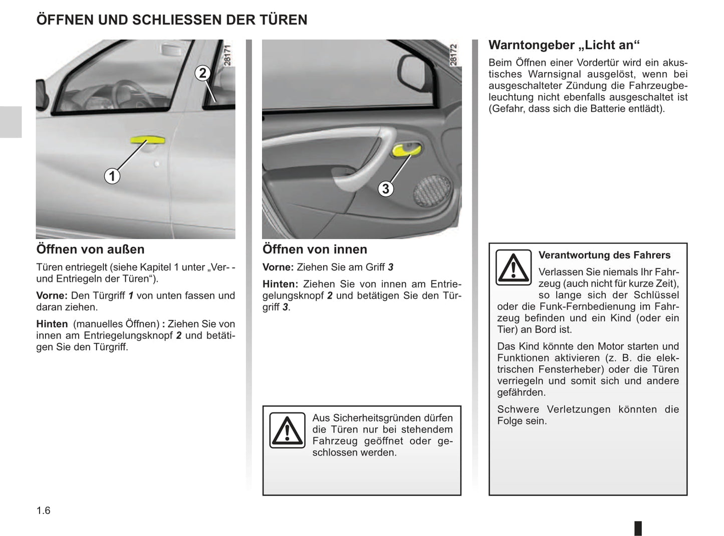 2010-2014 Dacia Duster Manuel du propriétaire | Allemand