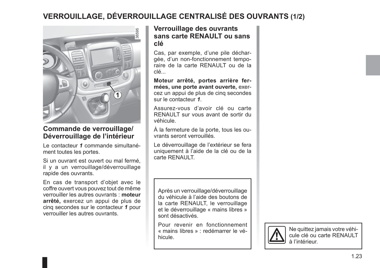 2014-2019 Renault Trafic Manuel du propriétaire | Français