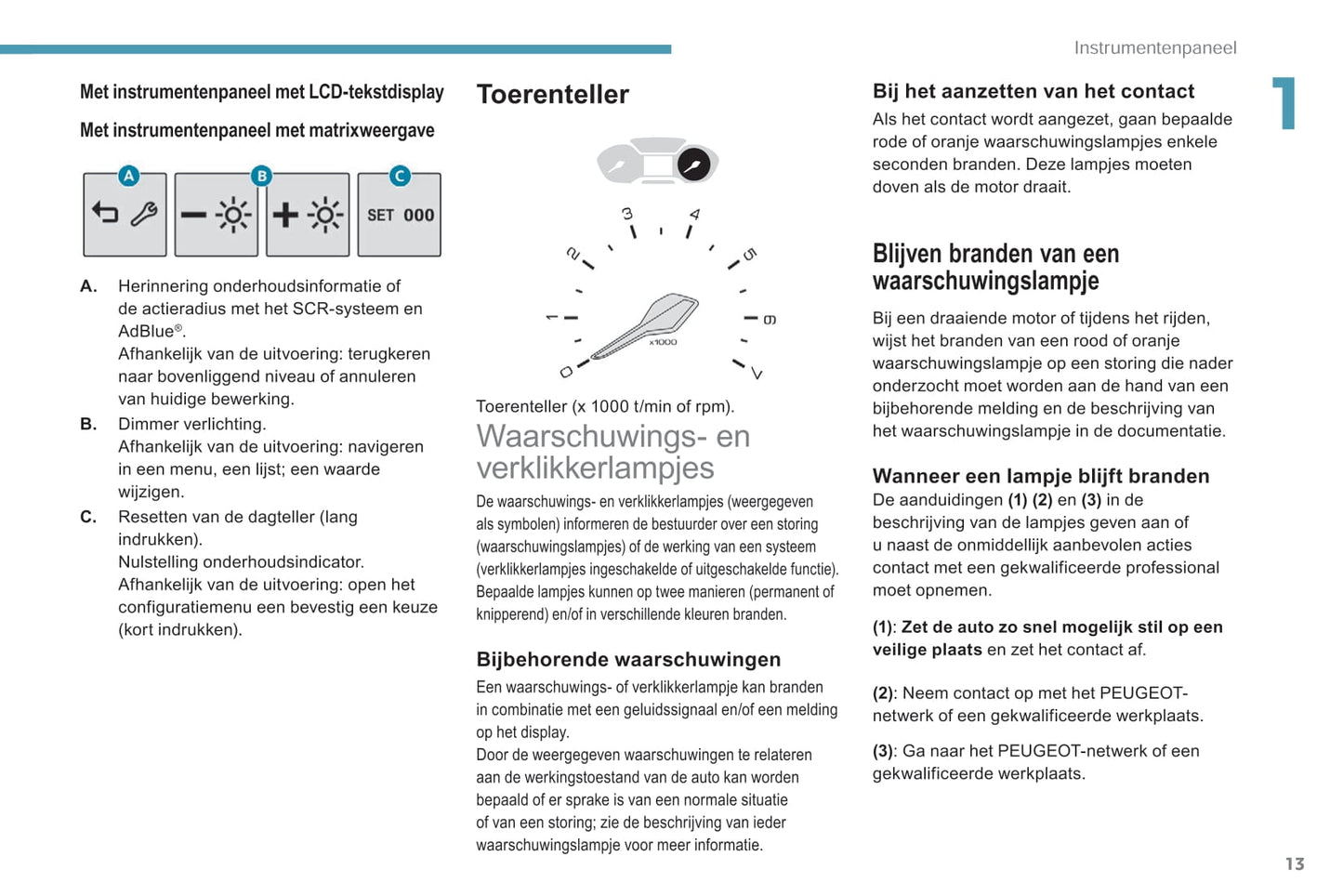 2018-2019 Peugeot Rifter Gebruikershandleiding | Nederlands