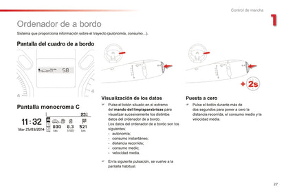 2016-2017 Citroën C-Elysée Gebruikershandleiding | Spaans