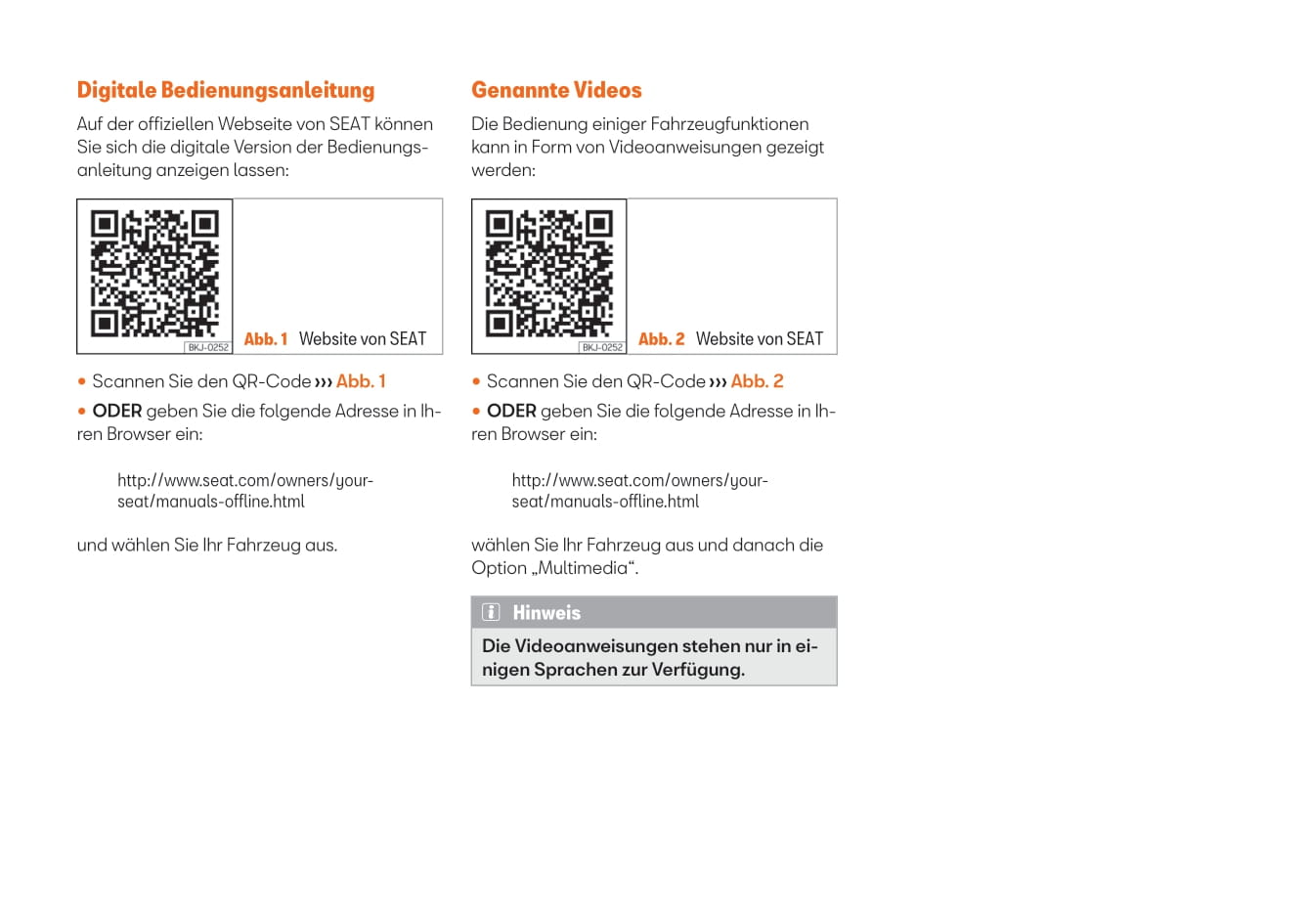 2020-2023 Seat Ateca Gebruikershandleiding | Duits