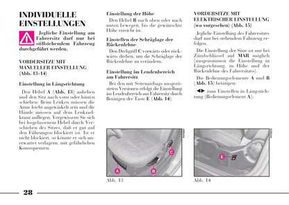 2001-2005 Lancia Lybra Owner's Manual | German