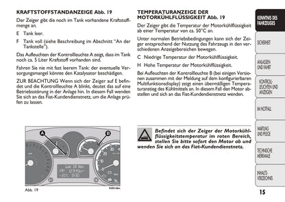 2011-2012 Fiat Panda Owner's Manual | German