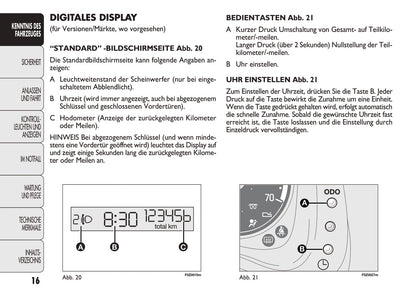 2011-2012 Fiat Panda Owner's Manual | German