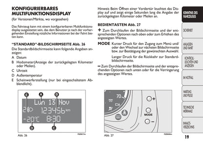 2011-2012 Fiat Panda Owner's Manual | German