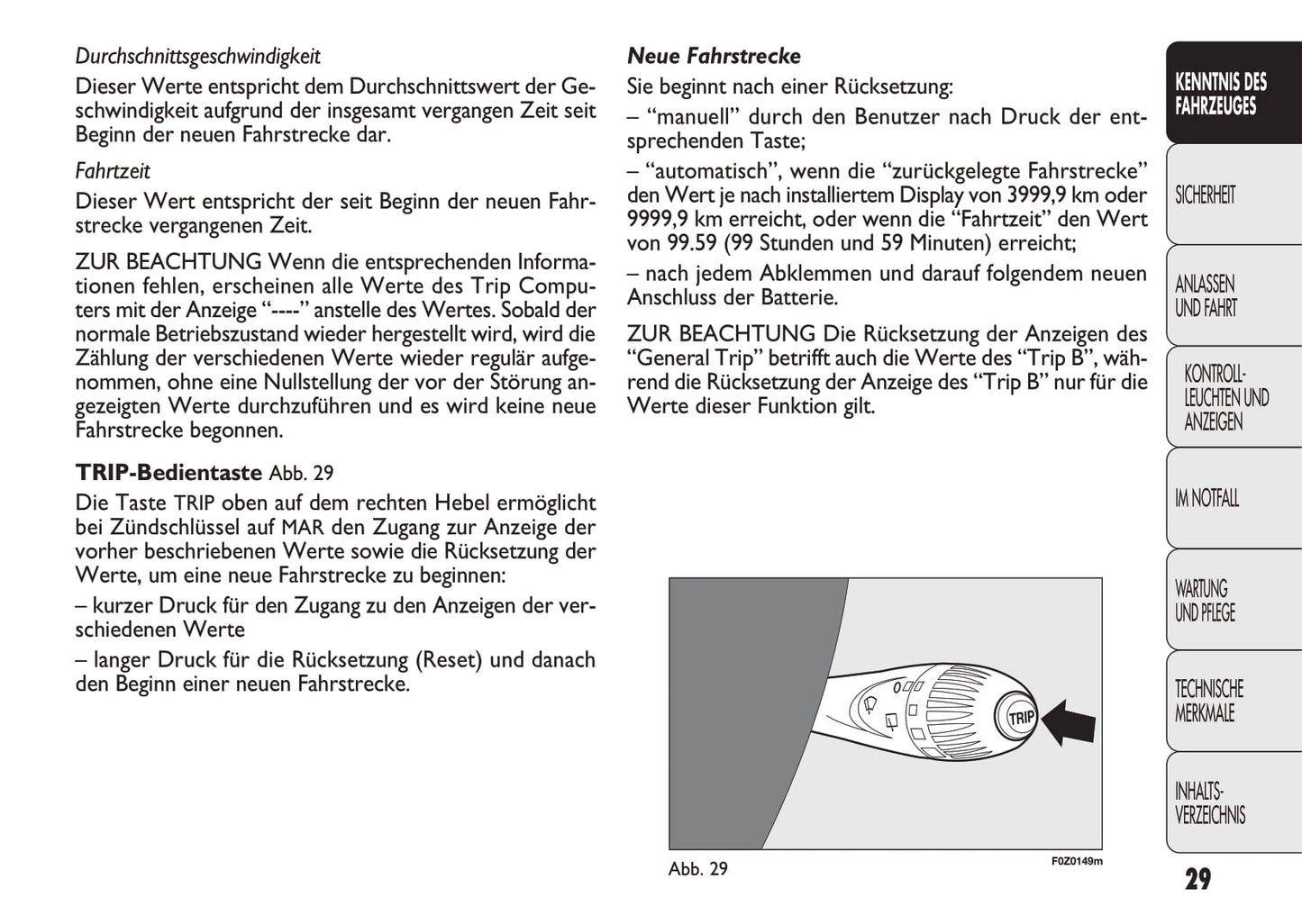 2011-2012 Fiat Panda Owner's Manual | German