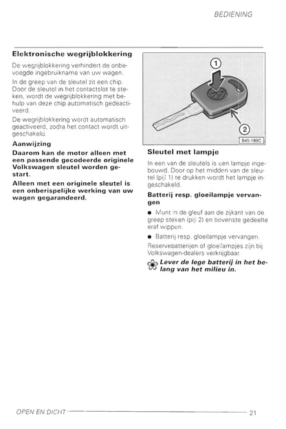 1998-2002 Volkswagen Golf Gebruikershandleiding | Nederlands