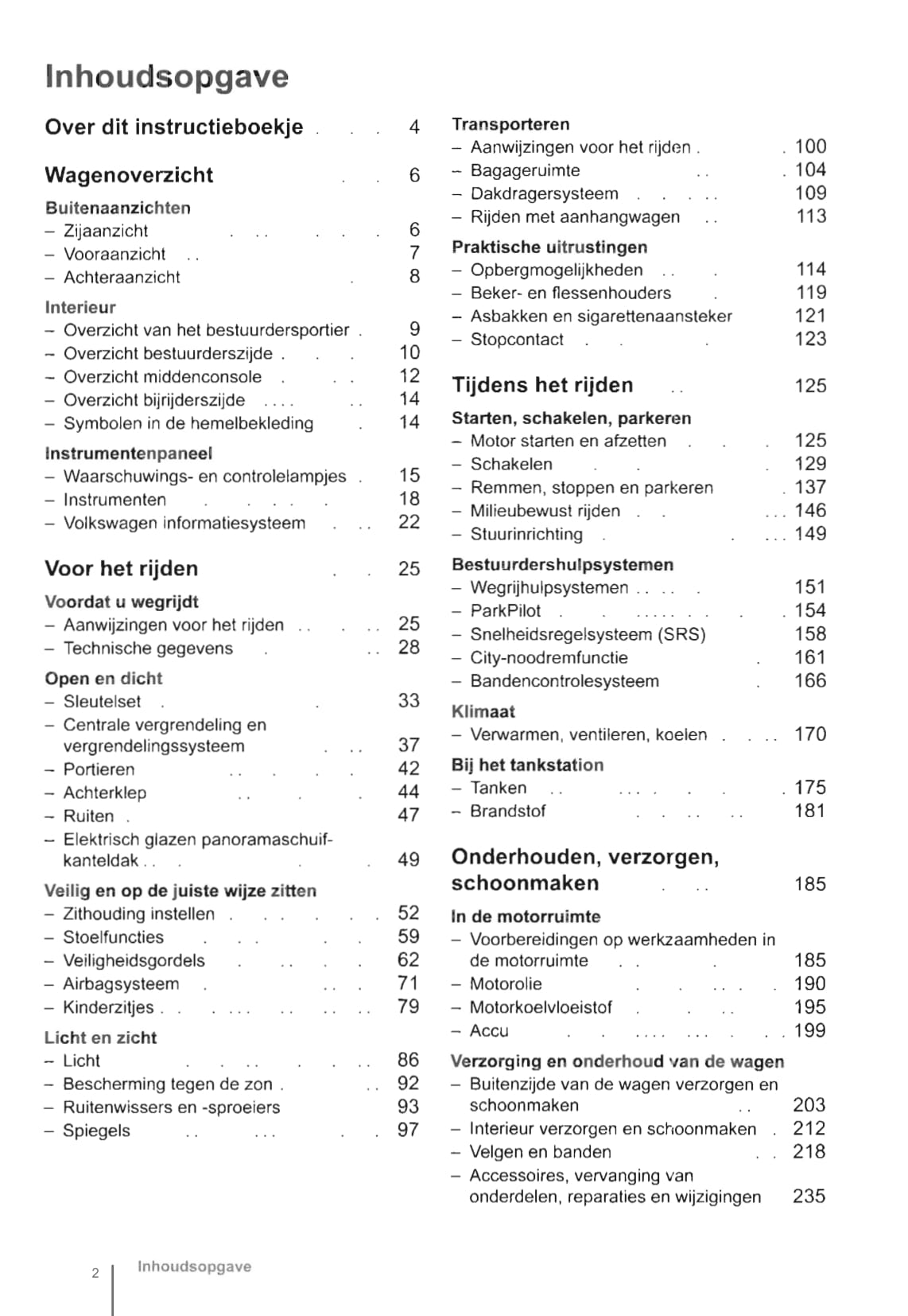 2012-2016 Volkswagen Up Gebruikershandleiding | Nederlands