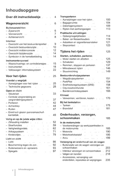 2012-2016 Volkswagen Up Gebruikershandleiding | Nederlands