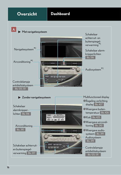 2008-2012 Lexus RX 450h Manuel du propriétaire | Néerlandais