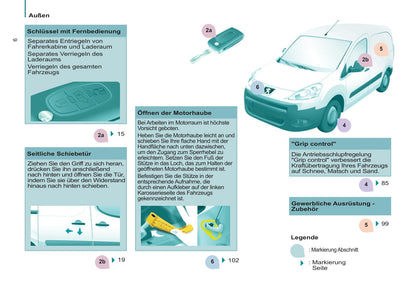 2011-2012 Peugeot Partner Owner's Manual | German