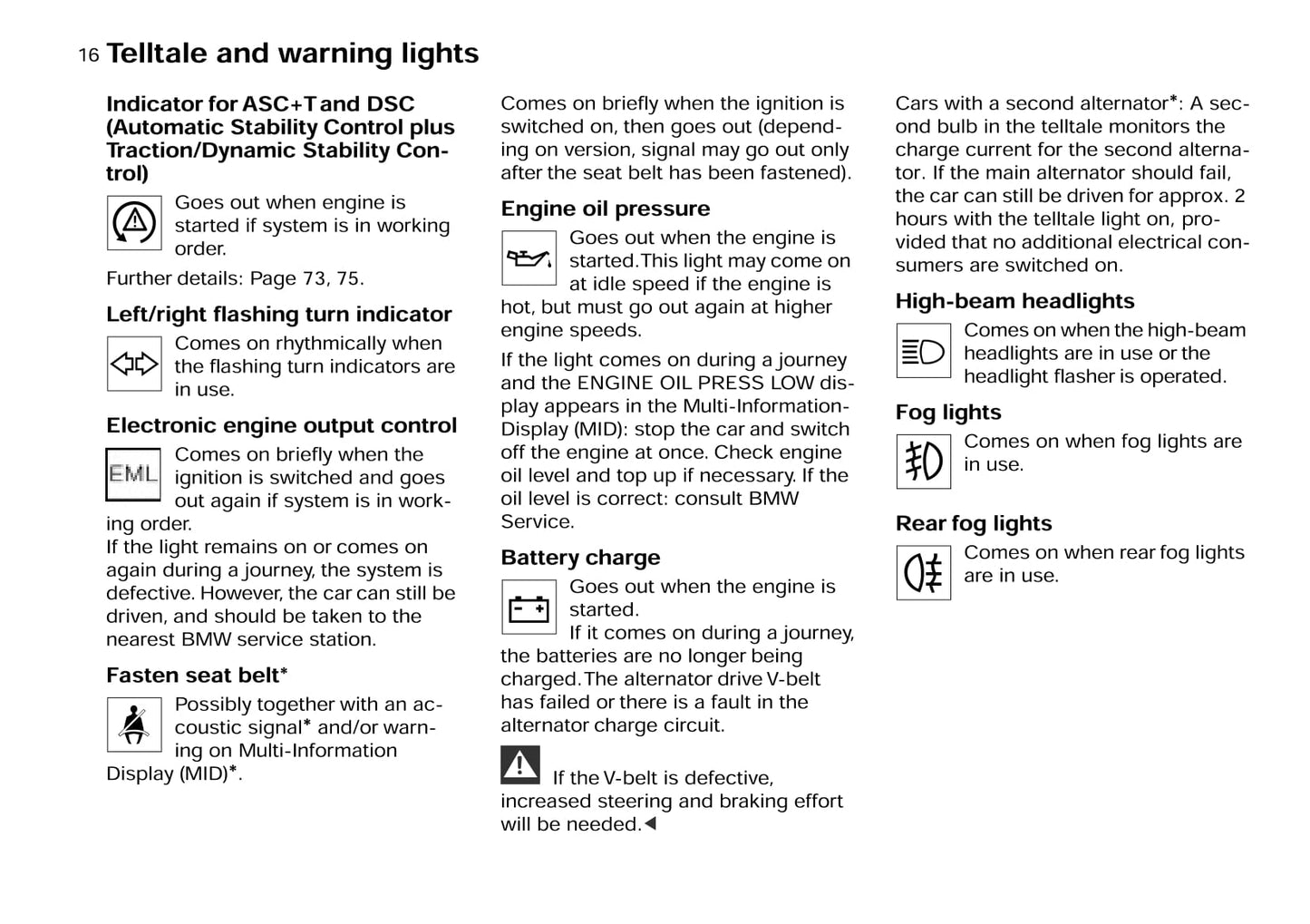 1996-1999 BMW 8 Series Owner's Manual | English