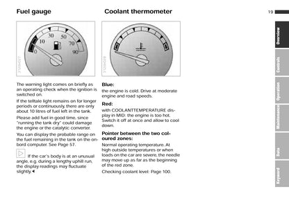 1996-1999 BMW 8 Series Owner's Manual | English