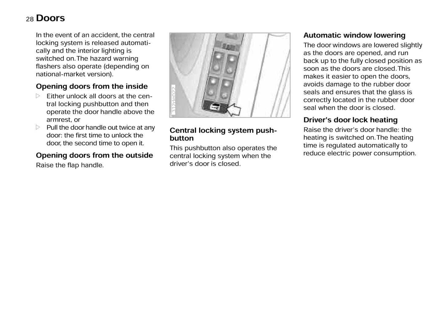 1996-1999 BMW 8 Series Owner's Manual | English