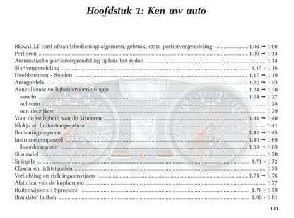 2003-2006 Renault Mégane Manuel du propriétaire | Néerlandais