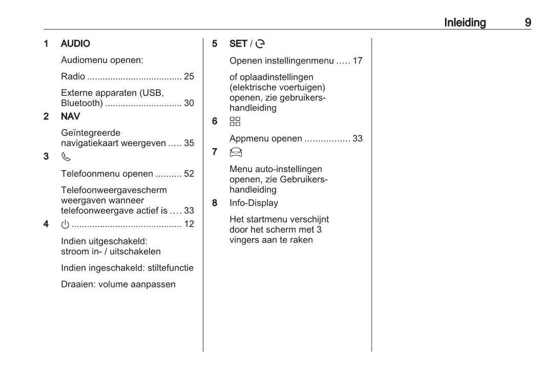 Opel Mokka / Mokka-e Infotainment Handleiding 2020 - 2023