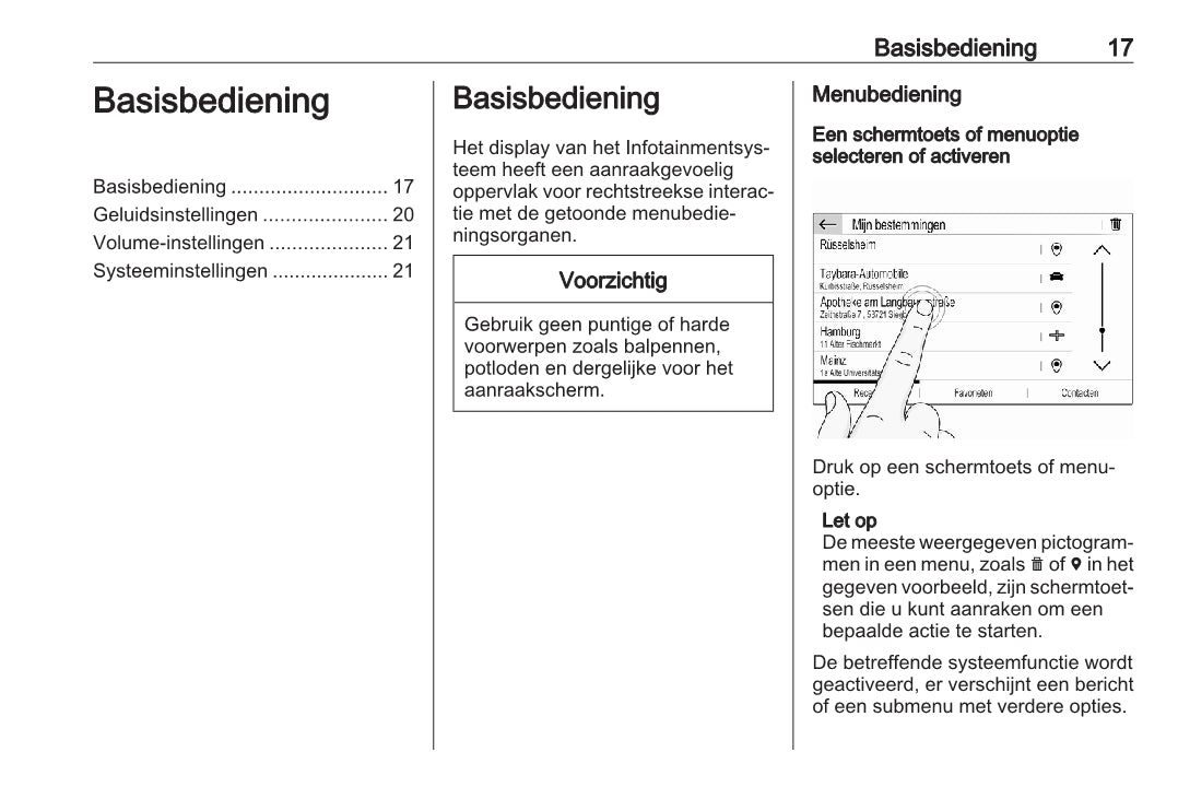 Opel Mokka / Mokka-e Infotainment Handleiding 2020 - 2023