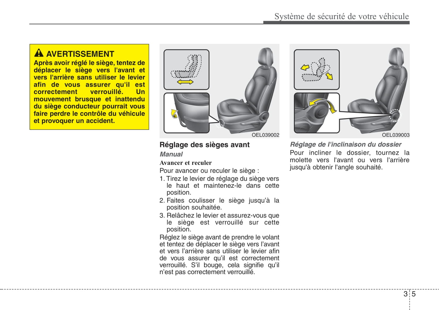 2010-2011 Hyundai ix35 Owner's Manual | French