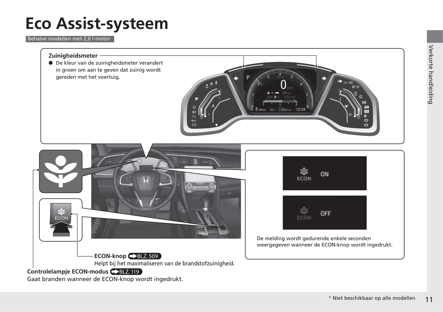 2018-2019 Honda Civic Hatchback Owner's Manual | Dutch