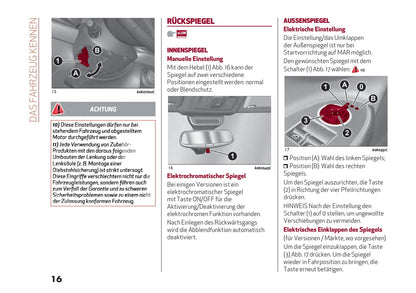 2016-2021 Alfa Romeo Giulietta Owner's Manual | German