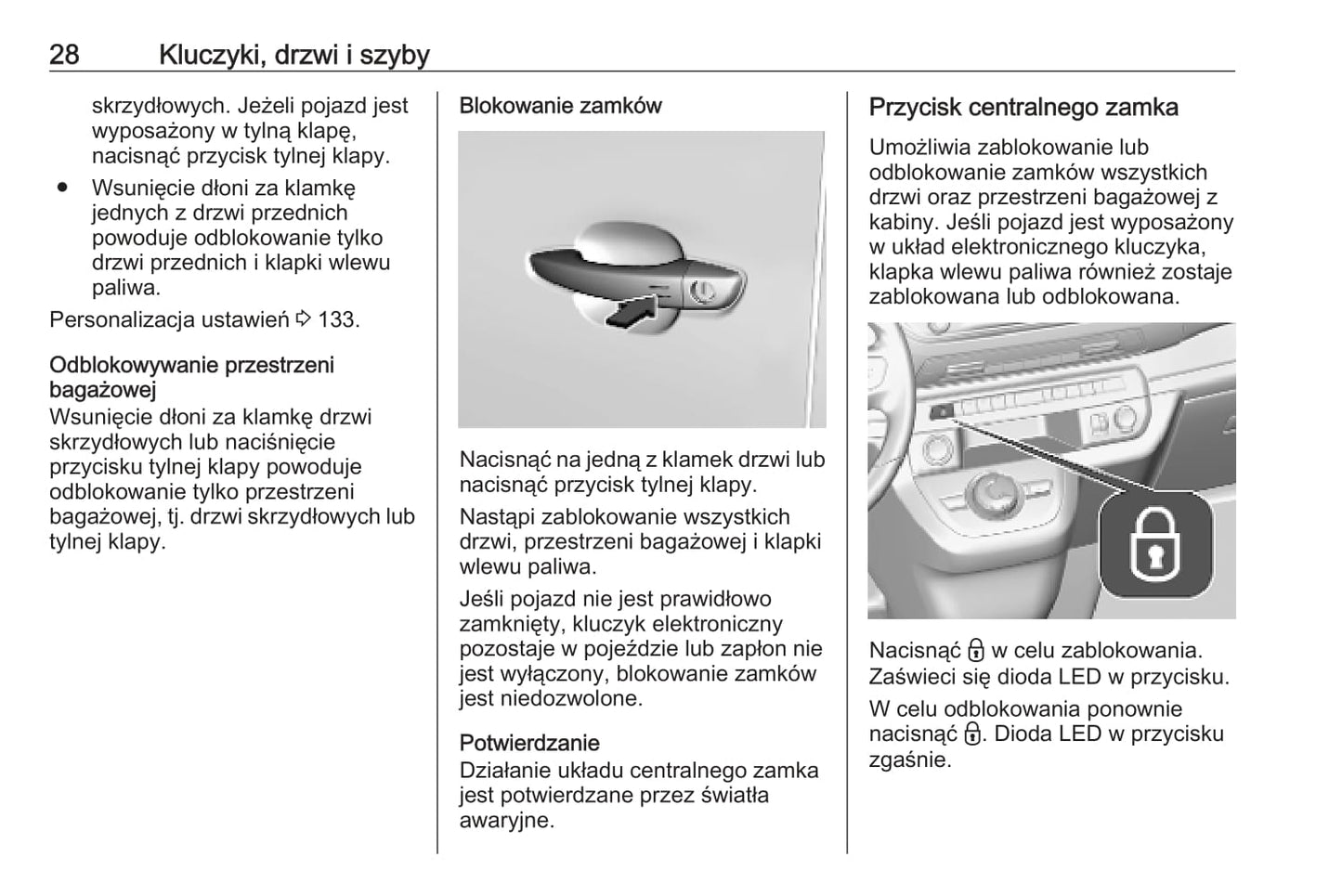 2020-2021 Opel Zafira Life Bedienungsanleitung | Polnisch