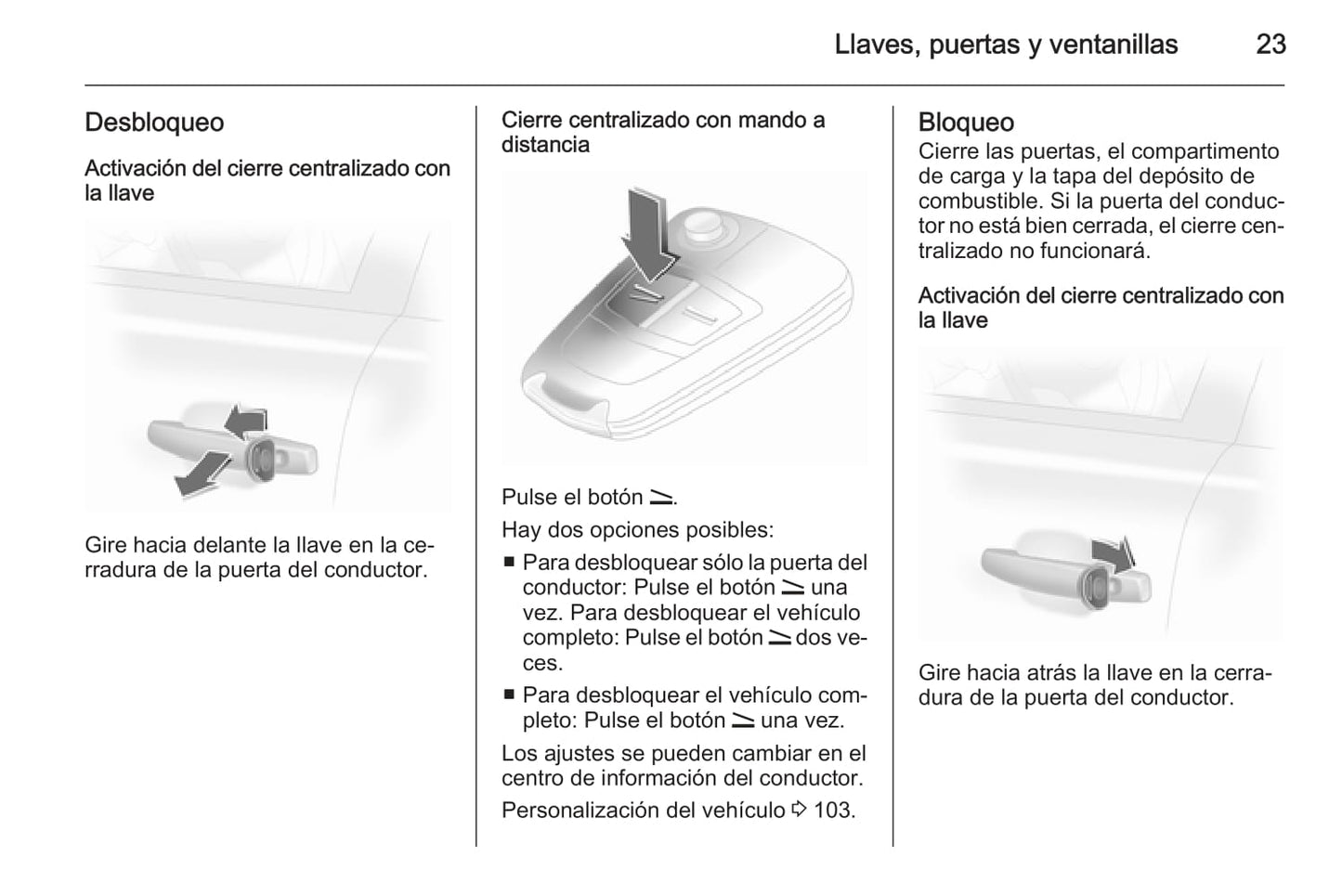 2013-2014 Opel Corsa Manuel du propriétaire | Espagnol