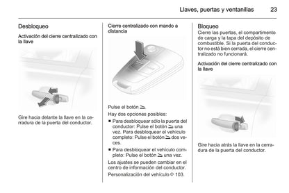 2013-2014 Opel Corsa Manuel du propriétaire | Espagnol