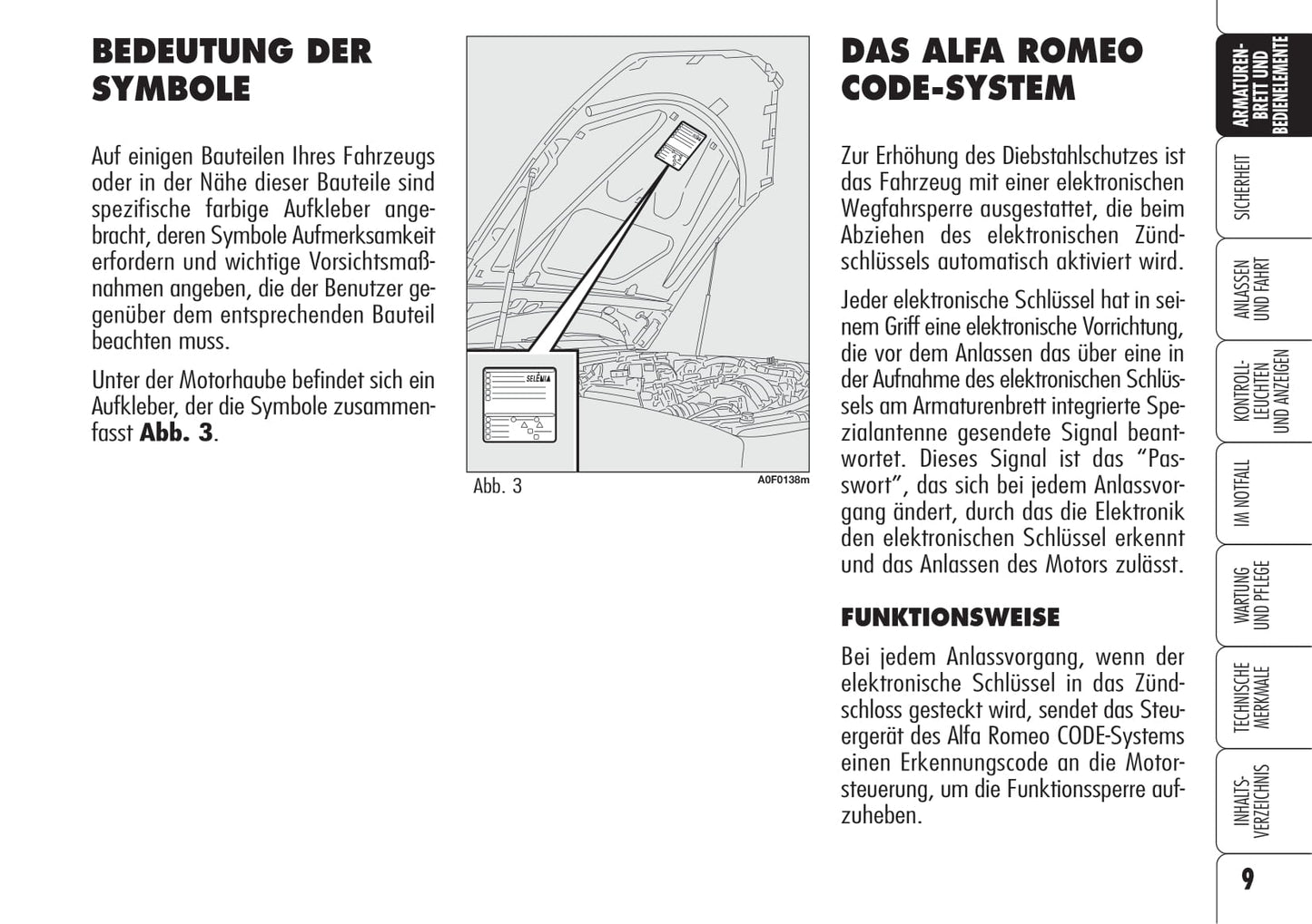 2005-2008 Alfa Romeo Brera Owner's Manual | German