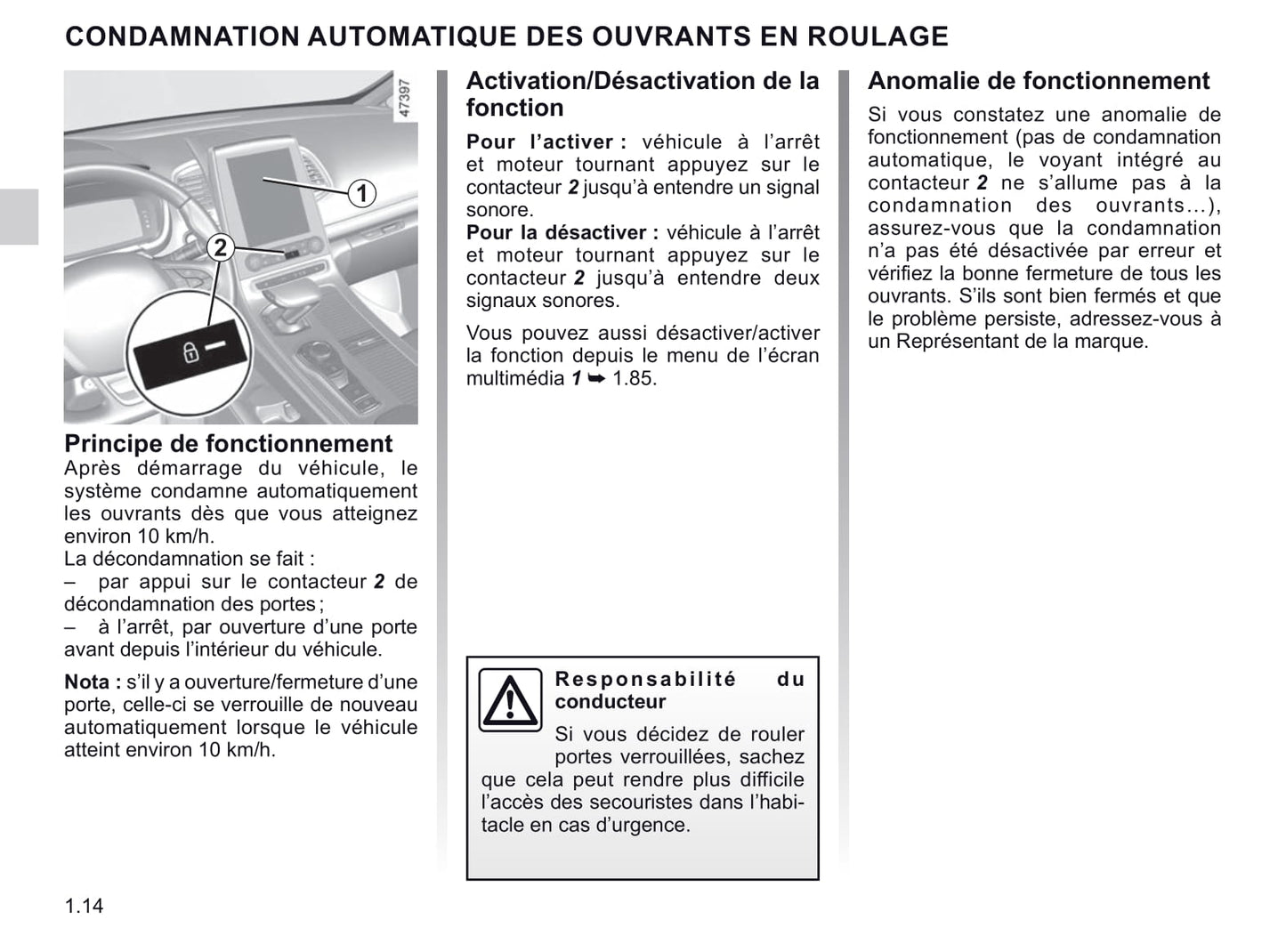 2020 Renault Espace Manuel du propriétaire | Français