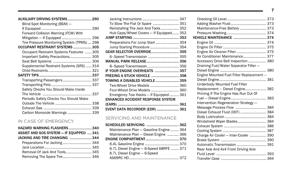 2022 Dodge/Ram Ram Truck 2500/Ram Truck 3500 Manuel du propriétaire | Anglais